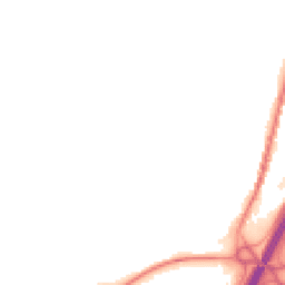 Night-time road noise heatmap for BB9 8PL