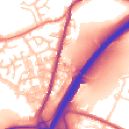 Daytime road noise heatmap for BB9 8PX