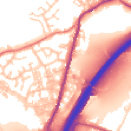 Daytime road noise heatmap for BB9 8PZ