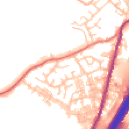 Daytime road noise heatmap for BB9 8QF