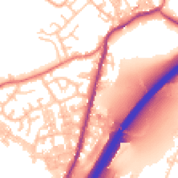 Daytime road noise heatmap for BB9 8QG