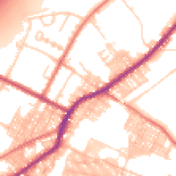 Daytime road noise heatmap for BB9 8RQ
