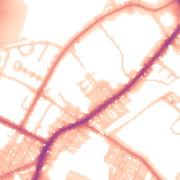 Daytime road noise heatmap for BB9 8RZ