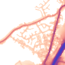 Daytime road noise heatmap for BB9 8TD