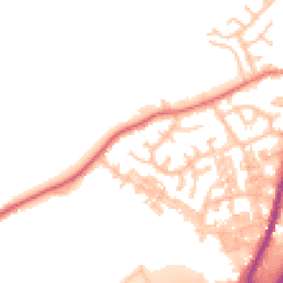 Daytime road noise heatmap for BB9 8TP