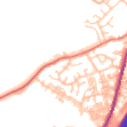 Daytime road noise heatmap for BB9 8TW