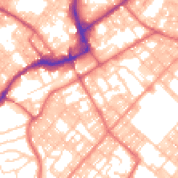 Daytime road noise heatmap for BB9 9AU