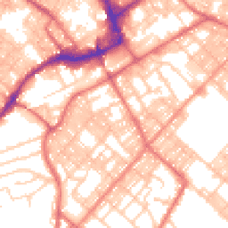 Daytime road noise heatmap for BB9 9BB