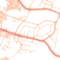 Daytime road noise heatmap for BB9 9BH