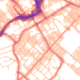 Daytime road noise heatmap for BB9 9BX