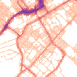 Daytime road noise heatmap for BB9 9BZ