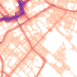 Daytime road noise heatmap for BB9 9DQ