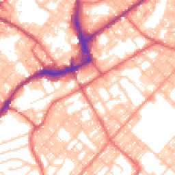Daytime road noise heatmap for BB9 9DU