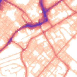 Daytime road noise heatmap for BB9 9EG