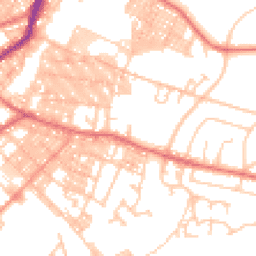 Daytime road noise heatmap for BB9 9JT
