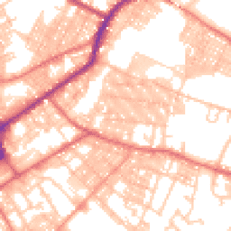 Daytime road noise heatmap for BB9 9JX