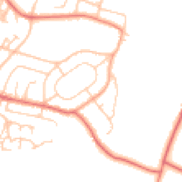 Daytime road noise heatmap for BB9 9ND