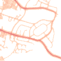Daytime road noise heatmap for BB9 9NF