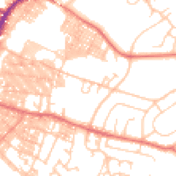 Daytime road noise heatmap for BB9 9PD
