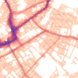 Daytime road noise heatmap for BB9 9RN