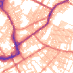 Daytime road noise heatmap for BB9 9TU