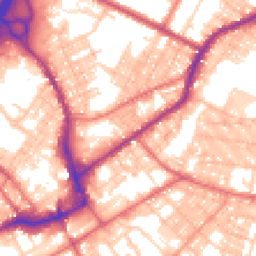Daytime road noise heatmap for BB9 9UB