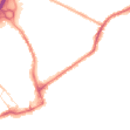 Night-time road noise heatmap for BB9 9UB