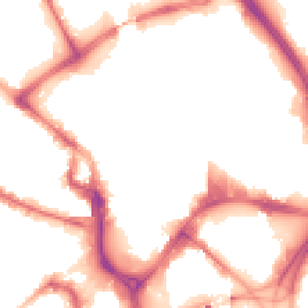 Night-time road noise heatmap for BD1 1QN
