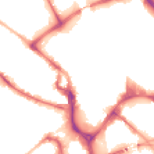 Night-time road noise heatmap for BD1 1TF