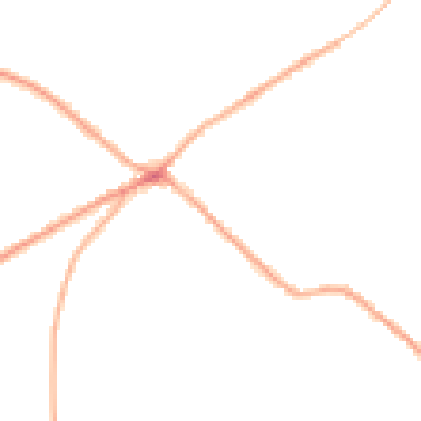 Night-time road noise heatmap for BD11 1AA