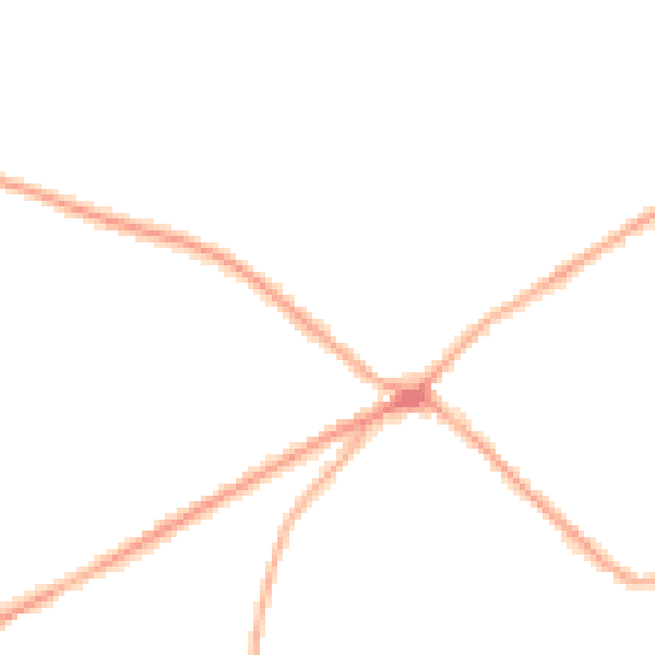 Night-time road noise heatmap for BD11 1AB
