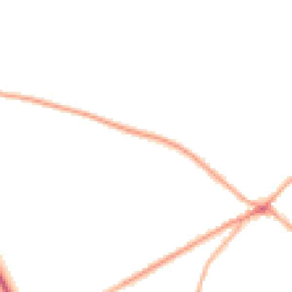Night-time road noise heatmap for BD11 1AE