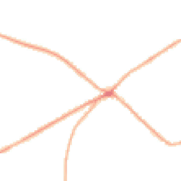 Night-time road noise heatmap for BD11 1AG
