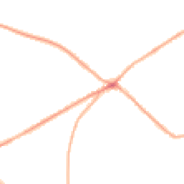Night-time road noise heatmap for BD11 1AU