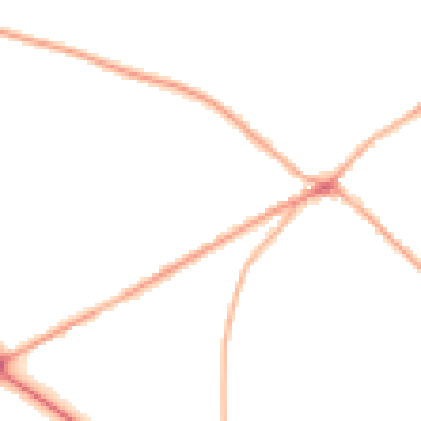 Night-time road noise heatmap for BD11 1AX