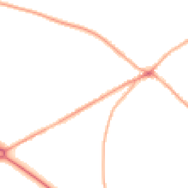 Night-time road noise heatmap for BD11 1AY