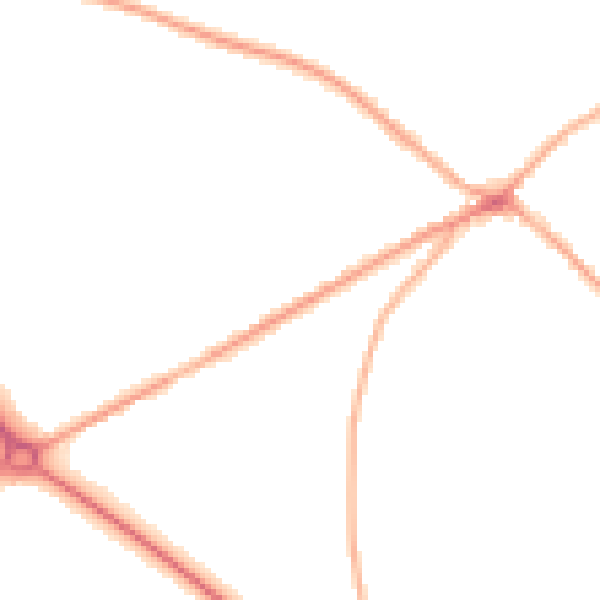 Night-time road noise heatmap for BD11 1BB