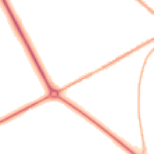 Night-time road noise heatmap for BD11 1BD