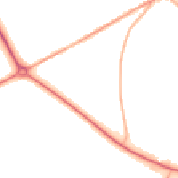 Night-time road noise heatmap for BD11 1BW