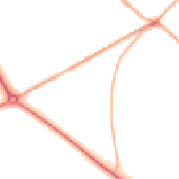 Night-time road noise heatmap for BD11 1DB