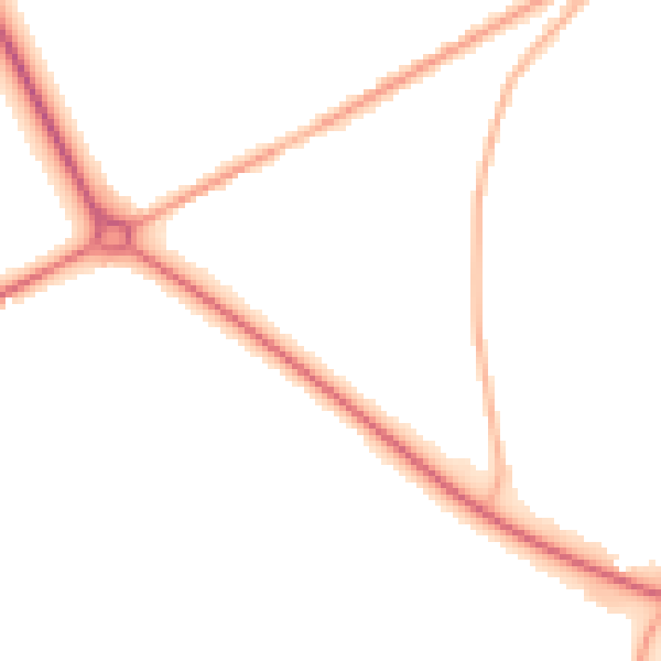 Night-time road noise heatmap for BD11 1DQ