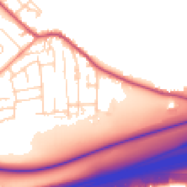 Daytime road noise heatmap for BD11 1DS