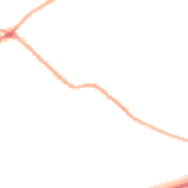 Night-time road noise heatmap for BD11 1DZ