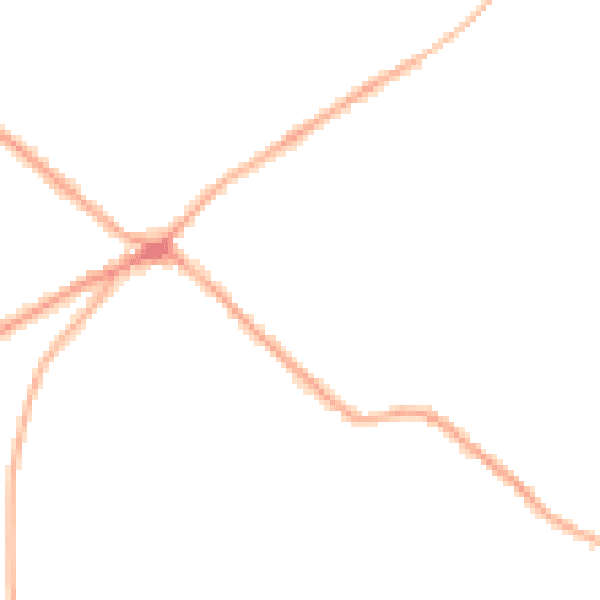 Night-time road noise heatmap for BD11 1EQ