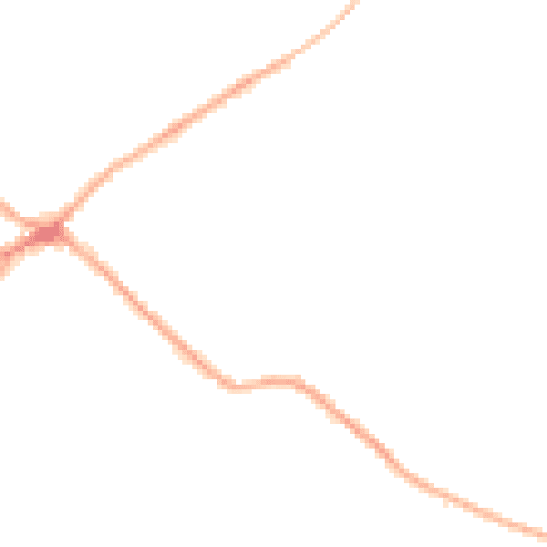 Night-time road noise heatmap for BD11 1FB