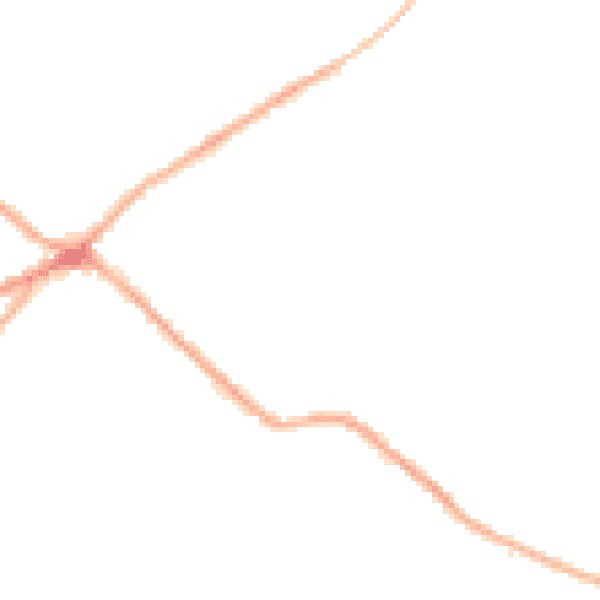 Night-time road noise heatmap for BD11 1FE