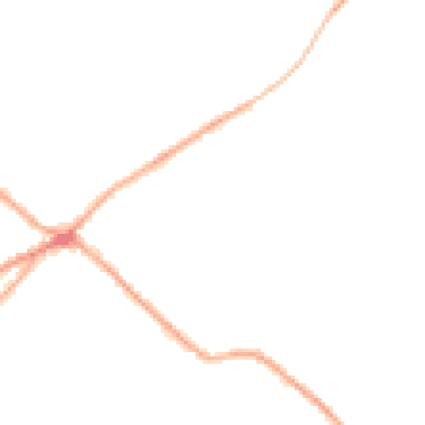 Night-time road noise heatmap for BD11 1FH
