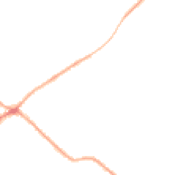 Night-time road noise heatmap for BD11 1FP