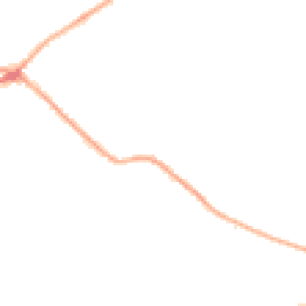 Night-time road noise heatmap for BD11 1GD