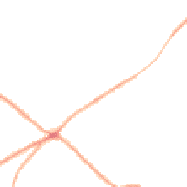 Night-time road noise heatmap for BD11 1LR